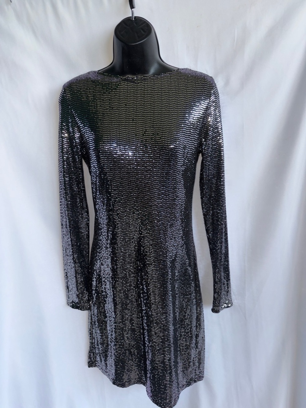Micheal Kors Cowl Back Sequin Style Dress size S, 19” PTP, 34” L